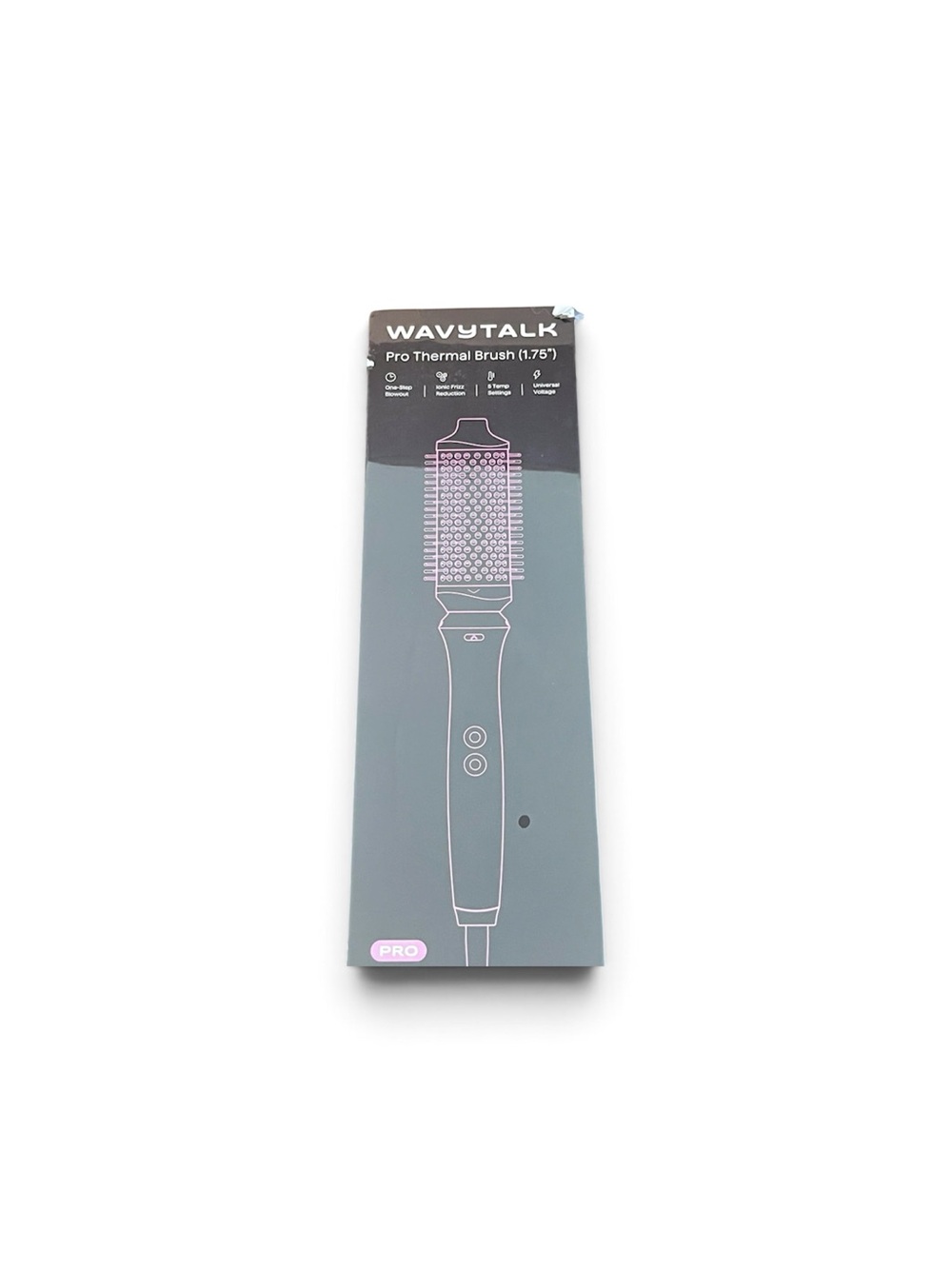 WAVYTALK Pro Thermal Brush - Gray with Pink Accents